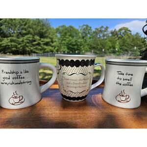 3 Unique Coffee Mugs - Friendship, Inspiration & Soothing Colors! ☕🎨